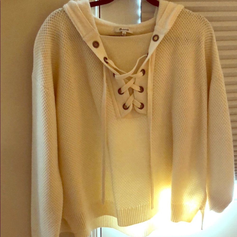 Madewell sweater pullover with hood